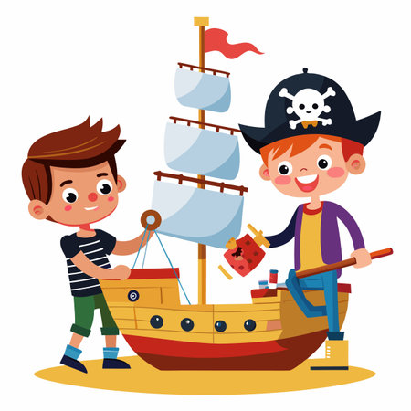 Kids activity concept illustrationのイラスト素材