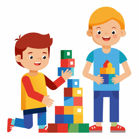 Kids activity concept illustrationのイラスト素材