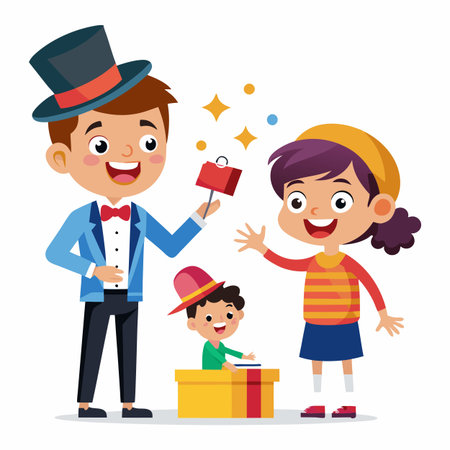 Kids activity concept illustrationのイラスト素材