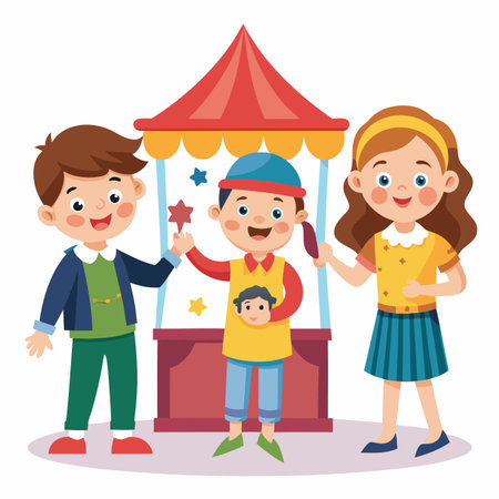 Kids activity concept illustrationのイラスト素材