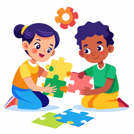 Kids activity concept illustrationのイラスト素材