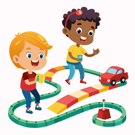 Kids activity concept illustrationのイラスト素材