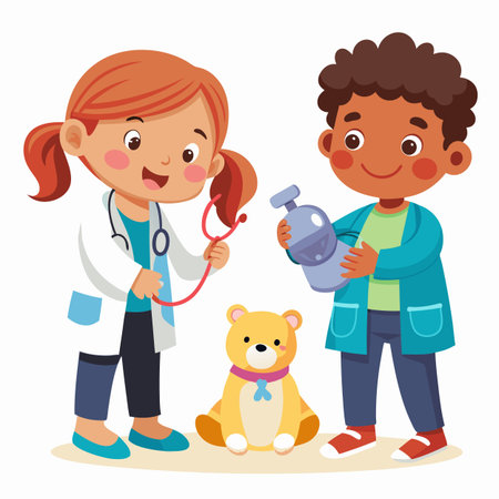 Kids activity concept illustrationのイラスト素材