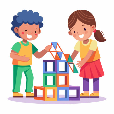 Kids activity concept illustrationのイラスト素材