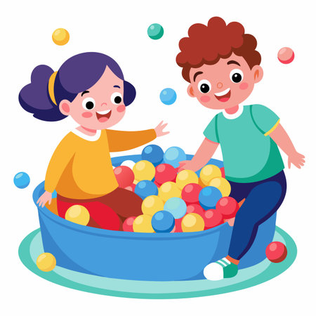 Kids activity concept illustrationのイラスト素材