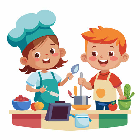 Kids activity concept illustrationのイラスト素材