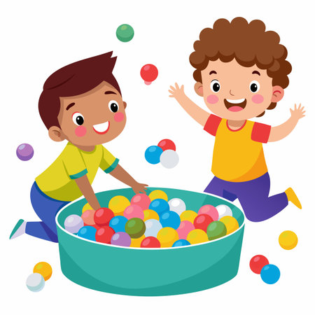 Kids activity concept illustrationのイラスト素材