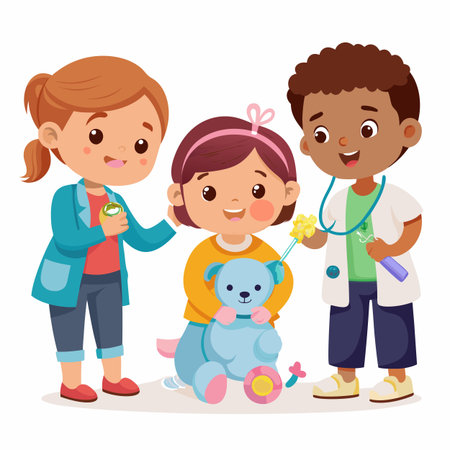 Kids activity concept illustrationのイラスト素材