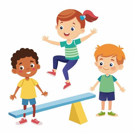 Kids activity concept illustrationのイラスト素材
