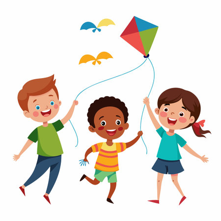 Kids activity concept illustrationのイラスト素材