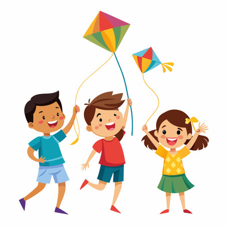 Kids activity concept illustrationのイラスト素材