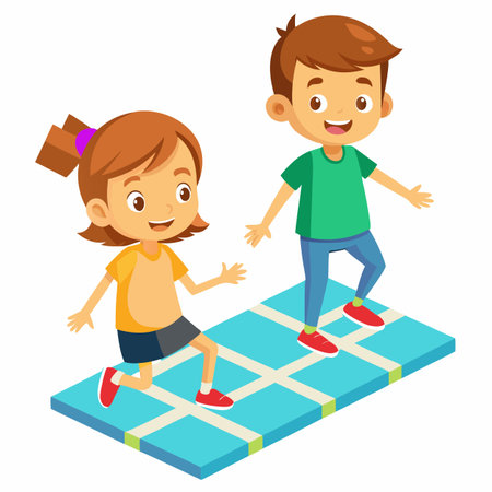 Kids activity concept illustrationのイラスト素材