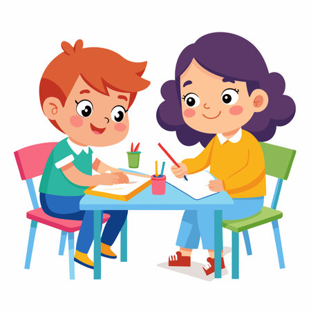 Kids activity concept illustrationのイラスト素材