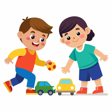 Kids activity concept illustrationのイラスト素材