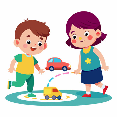 Kids activity concept illustrationのイラスト素材