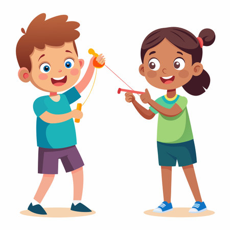 Kids activity concept illustrationのイラスト素材