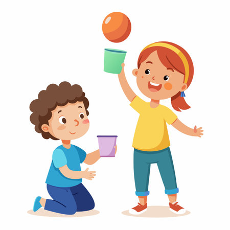Kids activity concept illustrationのイラスト素材