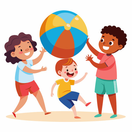 Kids activity concept illustrationのイラスト素材