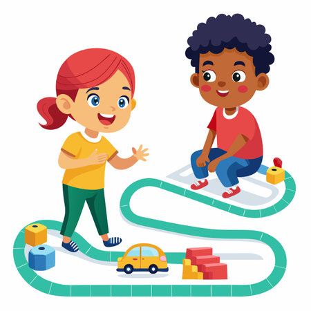 Kids activity concept illustrationのイラスト素材