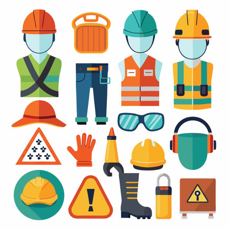 Construction and Tools Icons setのイラスト素材