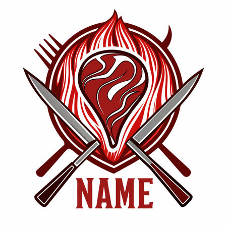 Food and drink company logo templateのイラスト素材