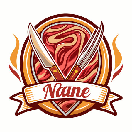 Food and drink company logo templateのイラスト素材