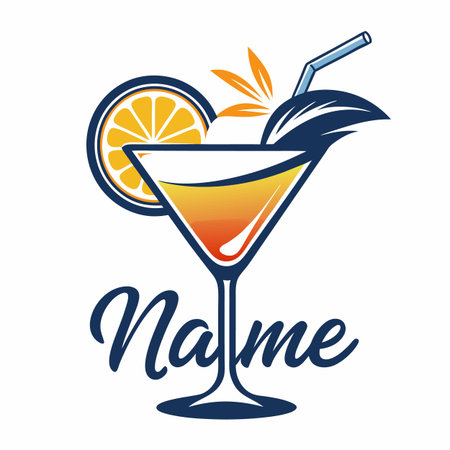 Food and drink company logo templateのイラスト素材