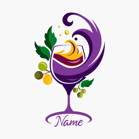 Food and drink company logo templateのイラスト素材