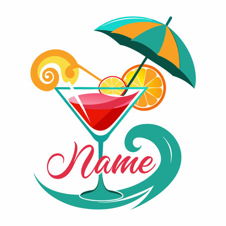 Food and drink company logo templateのイラスト素材