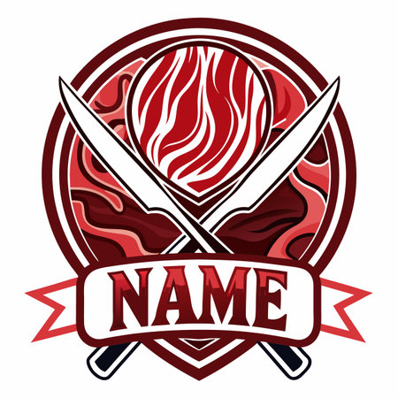 Food and drink company logo templateのイラスト素材