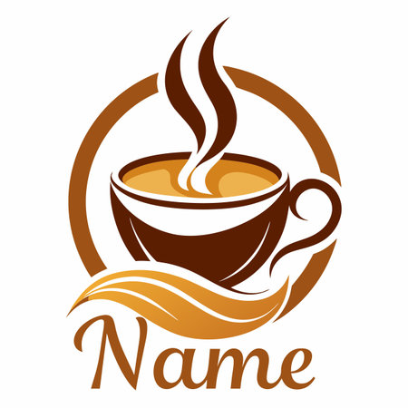 Food and drink company logo templateのイラスト素材