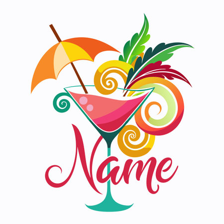 Food and drink company logo templateのイラスト素材