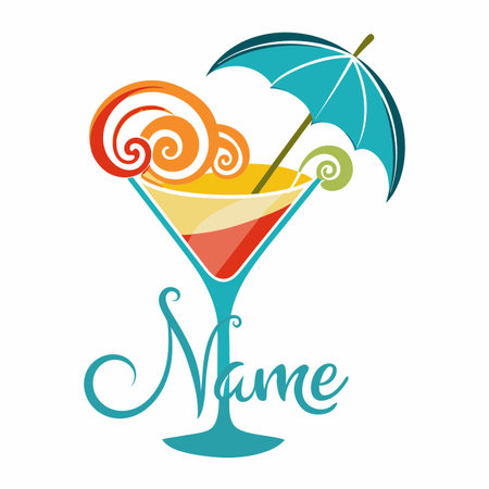 Food and drink company logo templateのイラスト素材