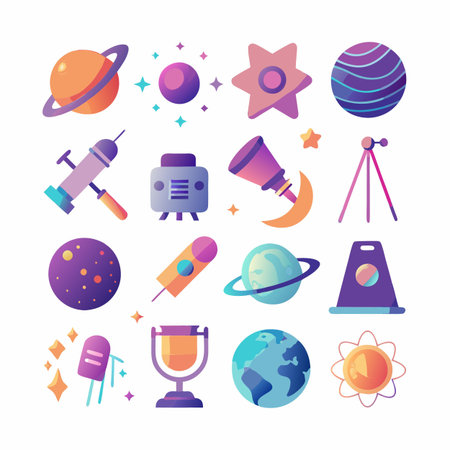 Science icon set
