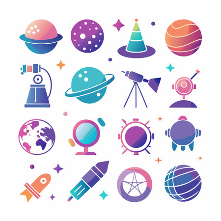 Science icon set