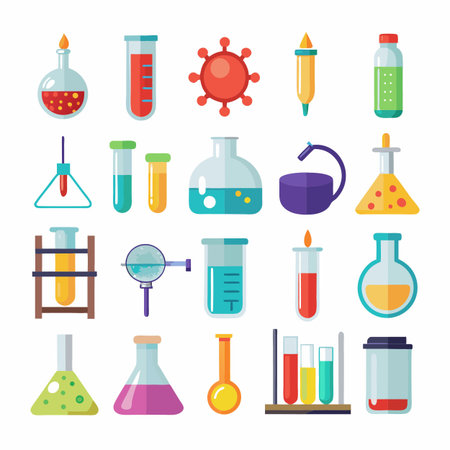 Science icon setのイラスト素材