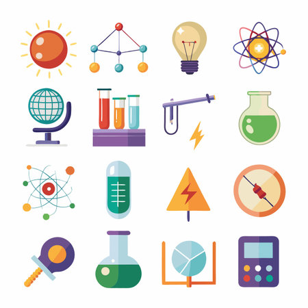 Science icon set