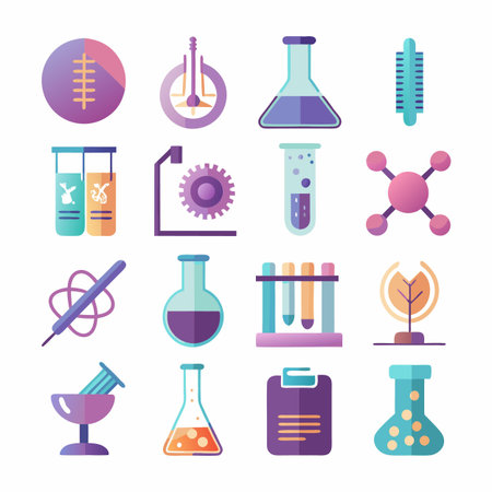 Science icon set