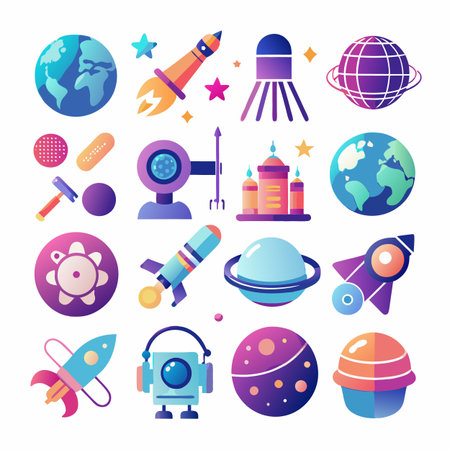 Science icon set