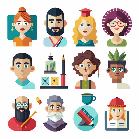 Design and drawing icon set