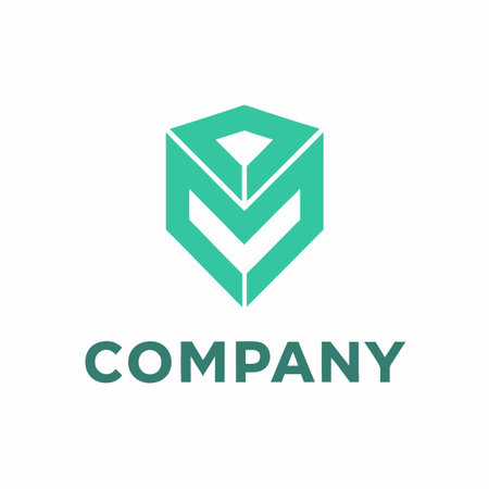 Minimalist type business logo templateのイラスト素材