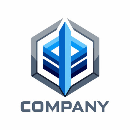 Minimalist type business logo templateのイラスト素材