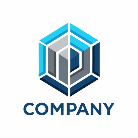 Minimalist type business logo templateのイラスト素材