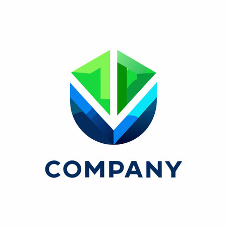 Minimalist type business logo templateのイラスト素材