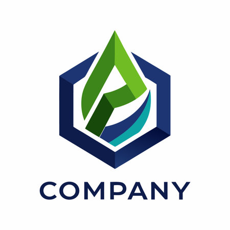 Minimalist type business logo templateのイラスト素材