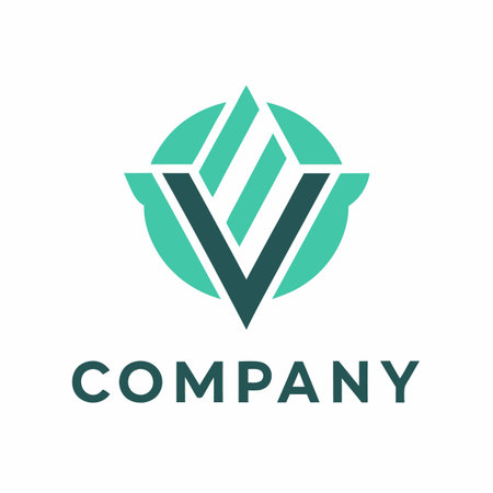 Minimalist type business logo templateのイラスト素材