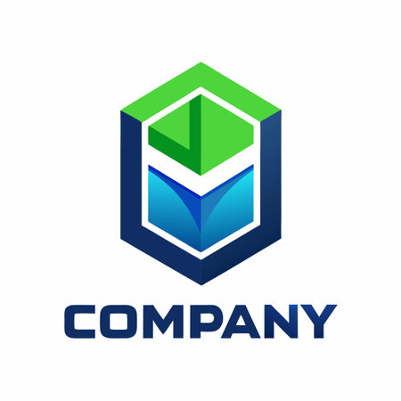 Minimalist type business logo templateのイラスト素材