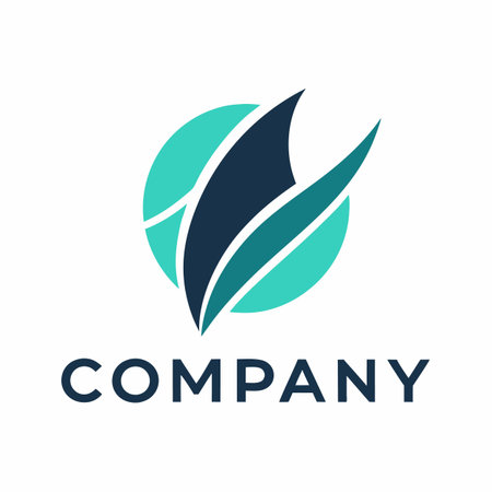 Minimalist type business logo templateのイラスト素材