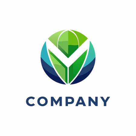 Minimalist type business logo templateのイラスト素材