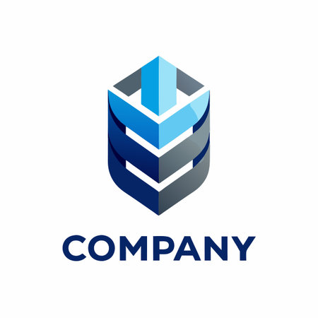 Minimalist type business logo templateのイラスト素材